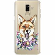 Прозрачный чехол Uprint Samsung J810 Galaxy J8 2018 Winking Fox