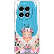 Прозорий чохол BoxFace OnePlus 13 Blue Hair