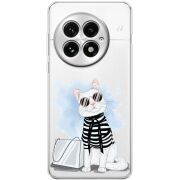 Прозорий чохол BoxFace OnePlus 13 Cat Style