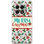 Прозорий чохол BoxFace OnePlus 13 Vintage Christmas Pattern