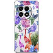 Прозорий чохол BoxFace OnePlus 13 Flamingo
