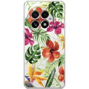 Прозорий чохол BoxFace OnePlus 13 Tropical Flowers