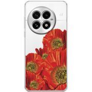 Прозорий чохол BoxFace OnePlus 13 Red Poppies
