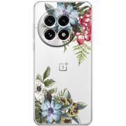 Прозорий чохол BoxFace OnePlus 13 Floral