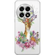 Чохол зі стразами OnePlus 13 Deer with flowers