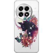 Чохол зі стразами OnePlus 13 Cat in Flowers