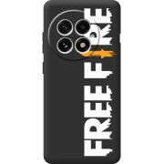 Чорний чохол BoxFace OnePlus 13 Free Fire White Logo