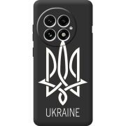 Чорний чохол BoxFace OnePlus 13 Тризуб монограмма ukraine