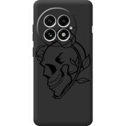 Чорний чохол BoxFace OnePlus 13 Skull and Roses