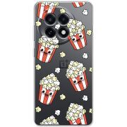 Прозорий чохол BoxFace OnePlus 13R с 3D-глазками Popcorn