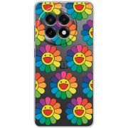Прозорий чохол BoxFace OnePlus 13R Hippie Flowers
