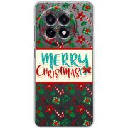 Прозорий чохол BoxFace OnePlus 13R Vintage Christmas Pattern