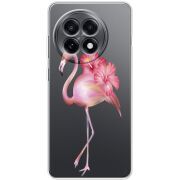 Прозорий чохол BoxFace OnePlus 13R Floral Flamingo
