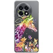 Прозорий чохол BoxFace OnePlus 13R Colorful Giraffe