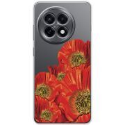 Прозорий чохол BoxFace OnePlus 13R Red Poppies