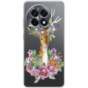 Чохол зі стразами OnePlus 13R Deer with flowers