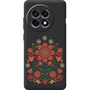 Чорний чохол BoxFace OnePlus 13R Ukrainian Ornament