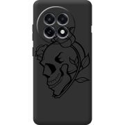 Чорний чохол BoxFace OnePlus 13R Skull and Roses