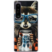 Чохол BoxFace Sony Xperia 1 IV Енот с банкой