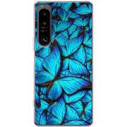 Чохол BoxFace Sony Xperia 1 IV лазурные бабочки