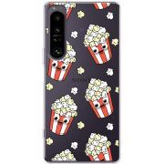 Прозорий чохол BoxFace Sony Xperia 1 IV с 3D-глазками Popcorn