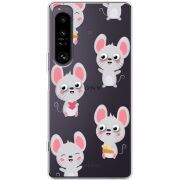 Прозорий чохол BoxFace Sony Xperia 1 IV с 3D-глазками Mouse