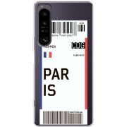 Прозорий чохол BoxFace Sony Xperia 1 IV Ticket Paris