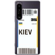 Прозорий чохол BoxFace Sony Xperia 1 IV Ticket Kiev