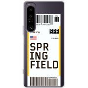 Прозорий чохол BoxFace Sony Xperia 1 IV Ticket Springfield