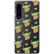 Прозорий чохол BoxFace Sony Xperia 1 IV Pattern Baby Yoda