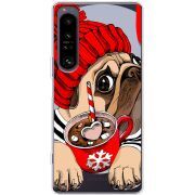 Прозорий чохол BoxFace Sony Xperia 1 IV Winter Puggy