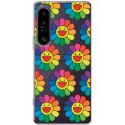 Прозорий чохол BoxFace Sony Xperia 1 IV Hippie Flowers