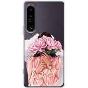 Прозорий чохол BoxFace Sony Xperia 1 IV Девушка с Пионами