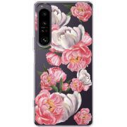 Прозорий чохол BoxFace Sony Xperia 1 IV Peony Watercolor Style