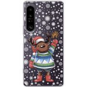 Прозорий чохол BoxFace Sony Xperia 1 IV Christmas Deer with Snow
