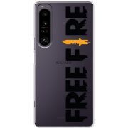 Прозорий чохол BoxFace Sony Xperia 1 IV Free Fire Black Logo