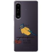 Прозорий чохол BoxFace Sony Xperia 1 IV Синиця і калина