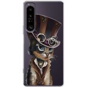 Прозорий чохол BoxFace Sony Xperia 1 IV Steampunk Cat