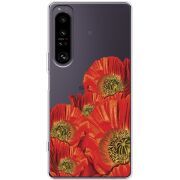 Прозорий чохол BoxFace Sony Xperia 1 IV Red Poppies