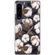 Прозорий чохол BoxFace Sony Xperia 1 IV Cotton flowers
