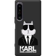Чорний чохол BoxFace Sony Xperia 1 IV Cat in Black