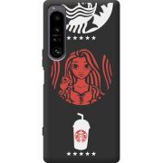 Чорний чохол BoxFace Sony Xperia 1 IV RedWhite Coffee