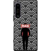Чорний чохол BoxFace Sony Xperia 1 IV Man Pattern