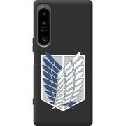 Чорний чохол BoxFace Sony Xperia 1 IV Атака Титанов Крылья Свободы