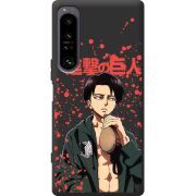 Чорний чохол BoxFace Sony Xperia 1 IV Атака Титанов Леви