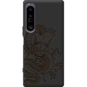 Чорний чохол BoxFace Sony Xperia 1 IV Chinese Dragon