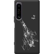 Чорний чохол BoxFace Sony Xperia 1 IV Військовий літак