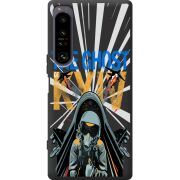 Чорний чохол BoxFace Sony Xperia 1 IV Привид Києва в дії