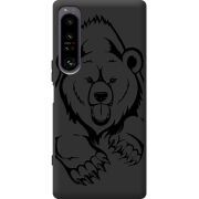 Чорний чохол BoxFace Sony Xperia 1 IV Grizzly Bear