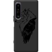 Чорний чохол BoxFace Sony Xperia 1 IV Wolf and Raven